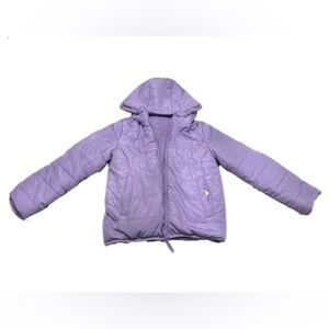 💜 Rothschild Girls Reversible Hooded Puffer Jacket – Size 7/8 (Lavender)